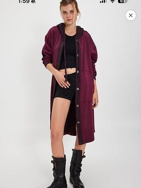 Free People Tomorrow’s Sweatshirt Cardigan #026